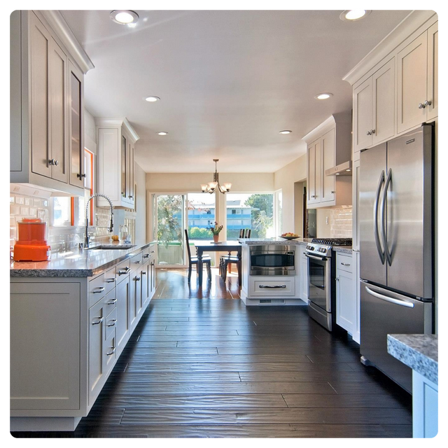 Kitchen cabinet refinishing by MoonDance Painting in Mill Valley